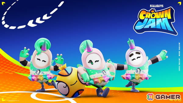 「フォートナイト」に「Fall Guys」とコラボしたゲームモード「Fall Guys Crown Jam」が登場!バスケや障害物競走などが融合したカオスな3v3が楽しめるの画像