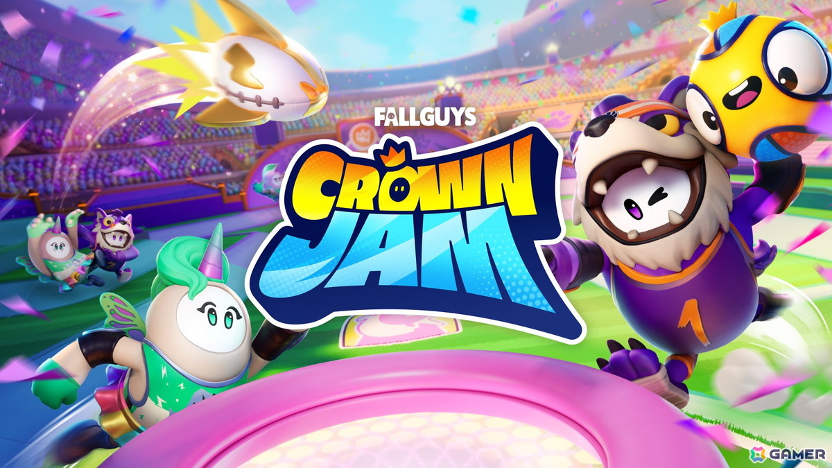 「フォートナイト」に「Fall Guys」とコラボしたゲームモード「Fall Guys Crown Jam」が登場!バスケや障害物競走などが融合したカオスな3v3が楽しめるの画像