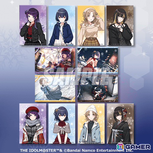 「シャニマス」オンラインくじが1月29日12時よりくじ引き堂で販売開始！冬の装いに身を包んだ摩美々、凛世、雛菜、ルカが描き下ろしで登場の画像