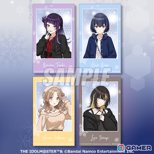 「シャニマス」オンラインくじが1月29日12時よりくじ引き堂で販売開始！冬の装いに身を包んだ摩美々、凛世、雛菜、ルカが描き下ろしで登場の画像