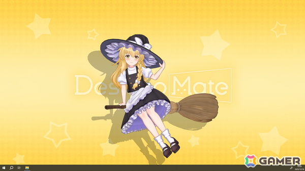 「Desktop Mate」に霧雨魔理沙とゆっくり魔理沙が登場！金澤まいさんの録り下ろしボイスや新規収録されたゆっくりボイスが楽しめるの画像
