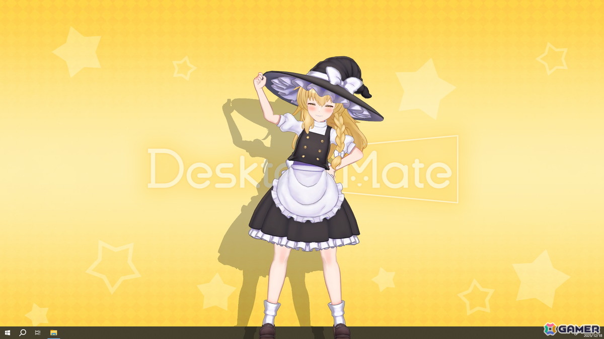 「Desktop Mate」に霧雨魔理沙とゆっくり魔理沙が登場！金澤まいさんの録り下ろしボイスや新規収録されたゆっくりボイスが楽しめるの画像