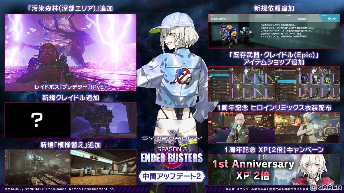 「SYNDUALITY Echo of Ada」が正式リリースから1周年！記念アップデート＆キャンペーンの実施、SEASONS4の制作も決定の画像