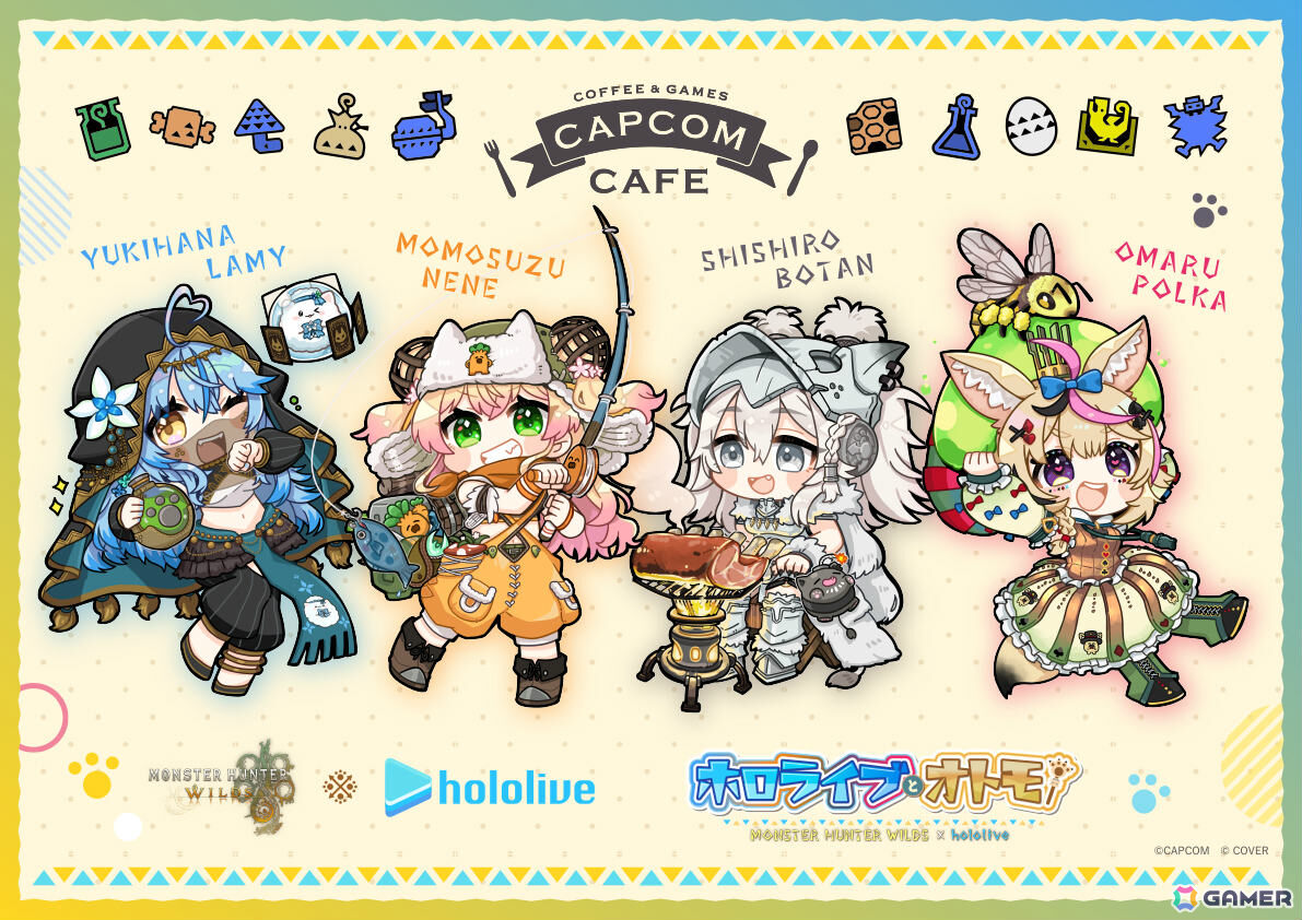 「モンスターハンターワイルズ」ホロライブの雪花ラミィさん、桃鈴ねねさん、獅白ぼたんさん、尾丸ポルカさんとのコラボが開催！の画像