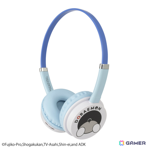 「ドラえもん」のイラスト入りヘッドセットが3月中旬に発売！96gの超軽量設計で長時間使用しても疲れにくいの画像