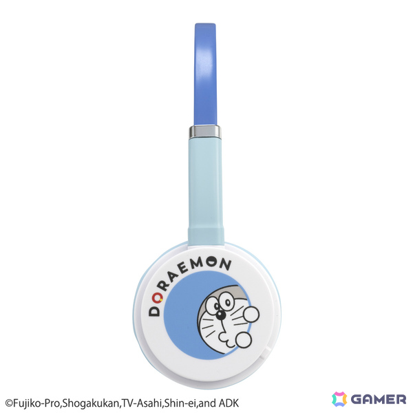 「ドラえもん」のイラスト入りヘッドセットが3月中旬に発売！96gの超軽量設計で長時間使用しても疲れにくいの画像