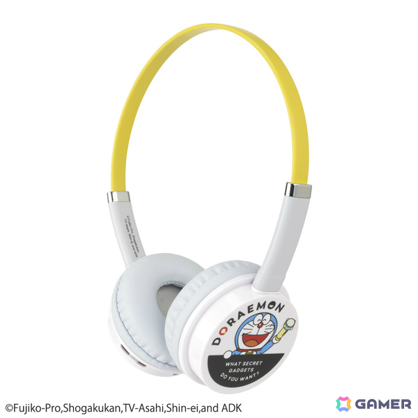 「ドラえもん」のイラスト入りヘッドセットが3月中旬に発売！96gの超軽量設計で長時間使用しても疲れにくいの画像