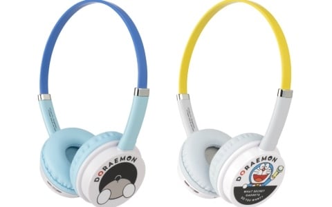 「ドラえもん」のイラスト入りヘッドセットが3月中旬に発売！96gの超軽量設計で長時間使用しても疲れにくい