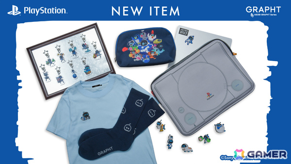 初代PlayStationデザインのPCスリーブケースや「アストロボット」のトラベルポーチなどの新作雑貨が1月27日より順次発売!GRAPHT ECサイトで予約受付を開始の画像1