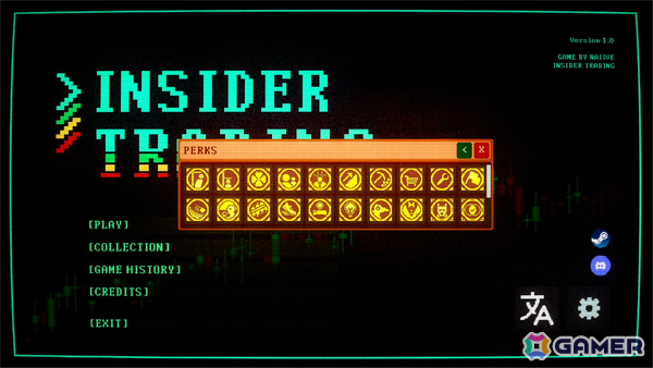 株式市場をねじ曲げて勝ち上がるローグライク・デッキ構築型ゲーム「Insider Trading」が2月18日にリリース！の画像