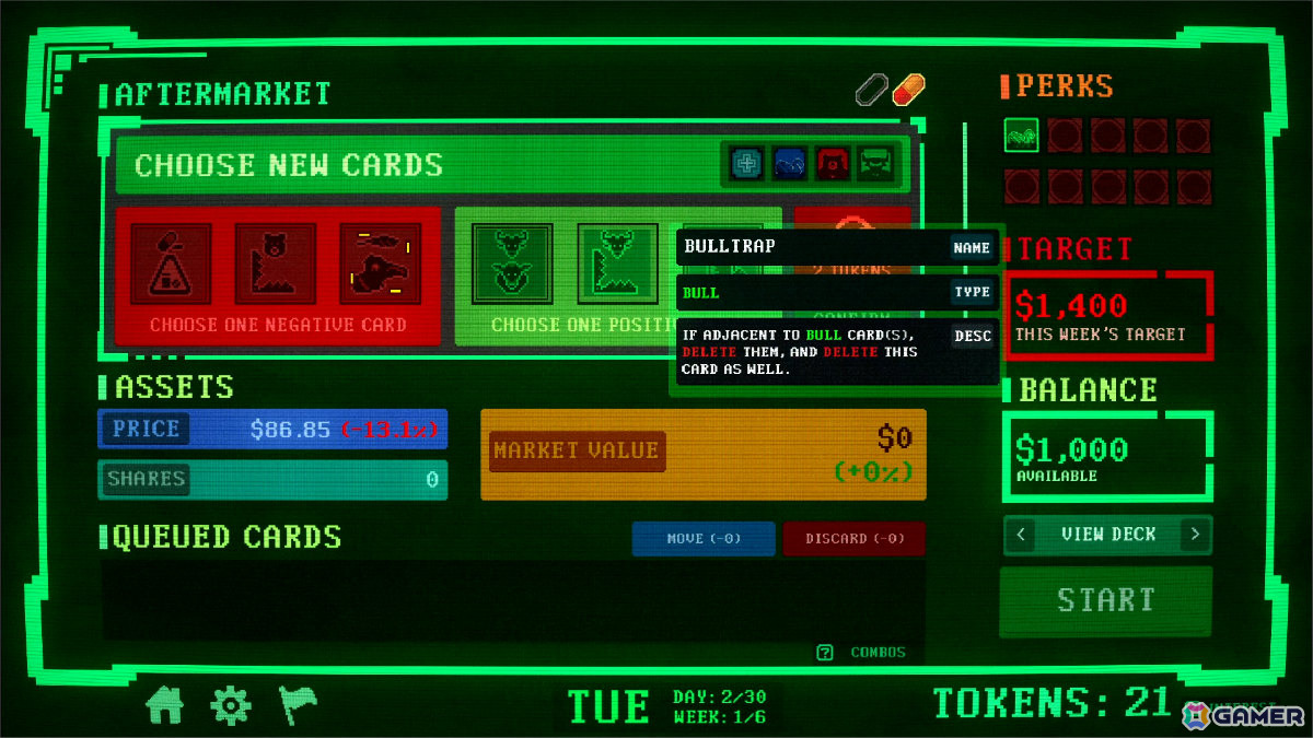 株式市場をねじ曲げて勝ち上がるローグライク・デッキ構築型ゲーム「Insider Trading」が2月18日にリリース！の画像6