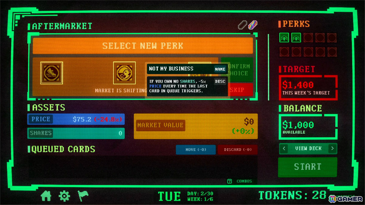 株式市場をねじ曲げて勝ち上がるローグライク・デッキ構築型ゲーム「Insider Trading」が2月18日にリリース！の画像7