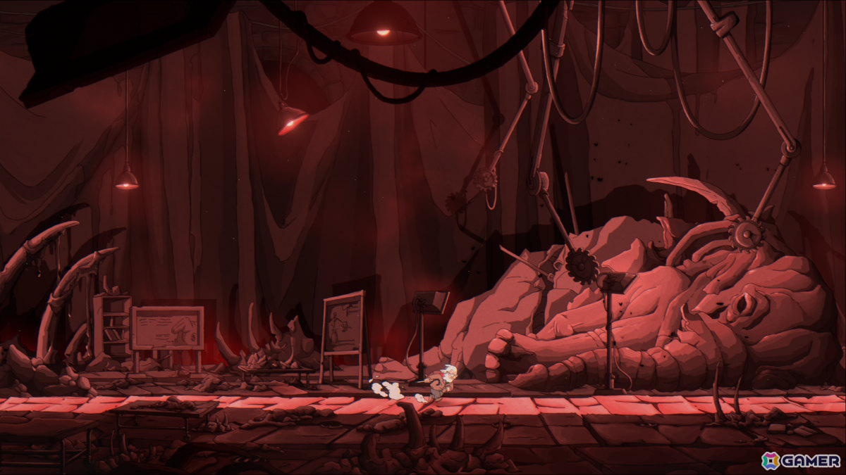 こだわりのアニメーションで描かれる2DアクションADV「The Eternal Life of Goldman」の体験版が2月19日にSteamで配信！の画像5