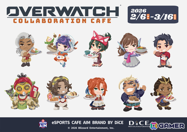 「オーバーウォッチ 2」とeSPORTS CAFE AIM＆DiCEのコラボカフェが2月6日より開催！ヒーローたちの活動拠点をコンセプトにした描きおろしグッズが登場の画像2