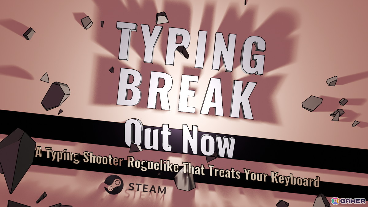 タイピング×STG「Typing Break」が1月27日にSteamで配信！単語の組み合わせで攻撃力や属性が変化していくゲーム性が特徴の画像