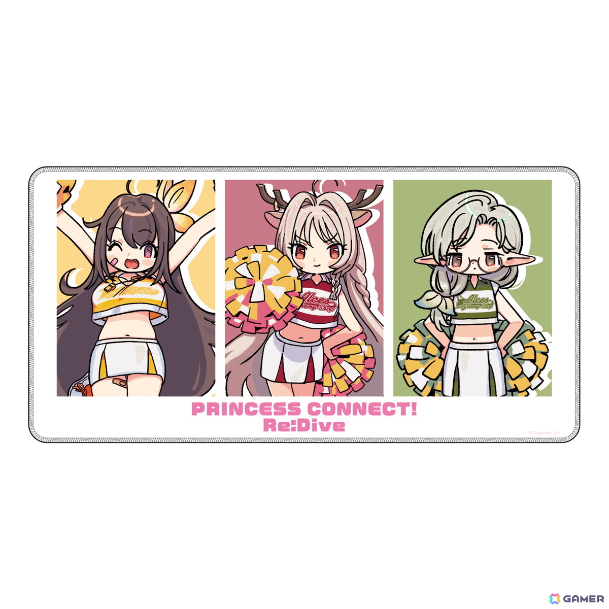 「プリコネR」×ヴィレヴァンコラボグッズが再び！「アルケス錬金堂」のルイズマリー、イロハ、ソノがチアガール衣装で新登場の画像