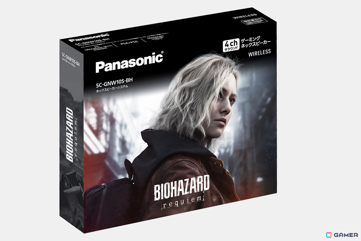 「バイオハザード レクイエム」とパナソニックのゲーミングネックスピーカー「SC-GNW10S」の公式コラボモデルが2月下旬に発売！の画像