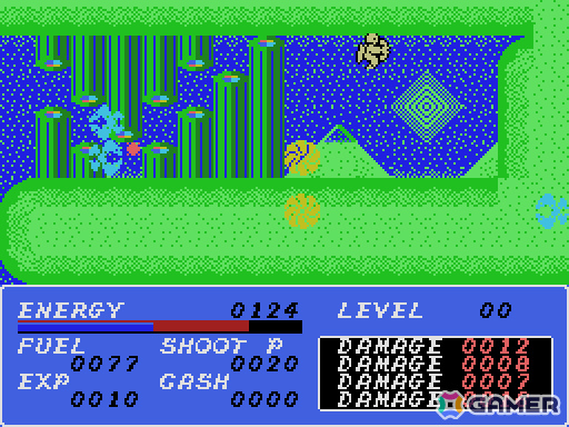 空中ではシューティング、地下では格闘アクションを楽しめる難易度高め