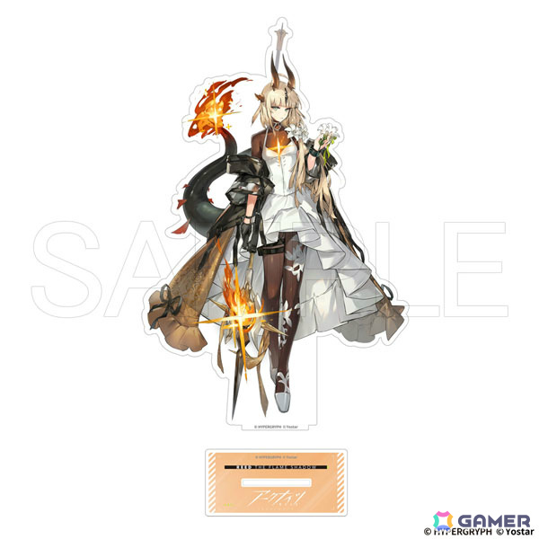 「アークナイツ」イラストレーター・8イチビ8さんの描き起こしイラストを使ったグッズが登場!焔影リード、琳琅スワイヤーら5名のBIGアクスタなどがラインナップの画像