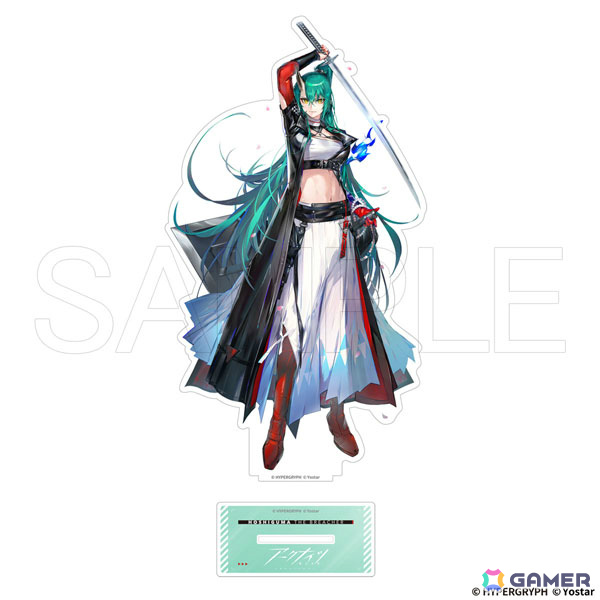 「アークナイツ」イラストレーター・8イチビ8さんの描き起こしイラストを使ったグッズが登場!焔影リード、琳琅スワイヤーら5名のBIGアクスタなどがラインナップの画像