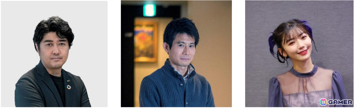 （左から）安田文彦ゼネラルプロデューサー、柴田剛平プロデューサー、松嶋初音 MC