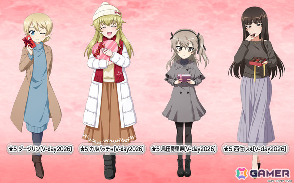 「ガールズ＆パンツァー 戦車道大作戦！」バレンタイン2026生徒第1弾としてダージリン、カルパッチョ、愛里寿、しほが登場！の画像2