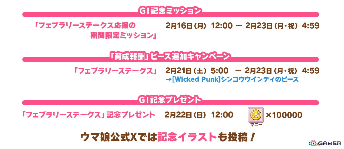 「ウマ娘 プリティーダービー」タイキシャトルとサウンズオブアースがバレンタイン衣装で登場！「届け我魂！バレンタイン限界バトル」が1月30日より開催の画像