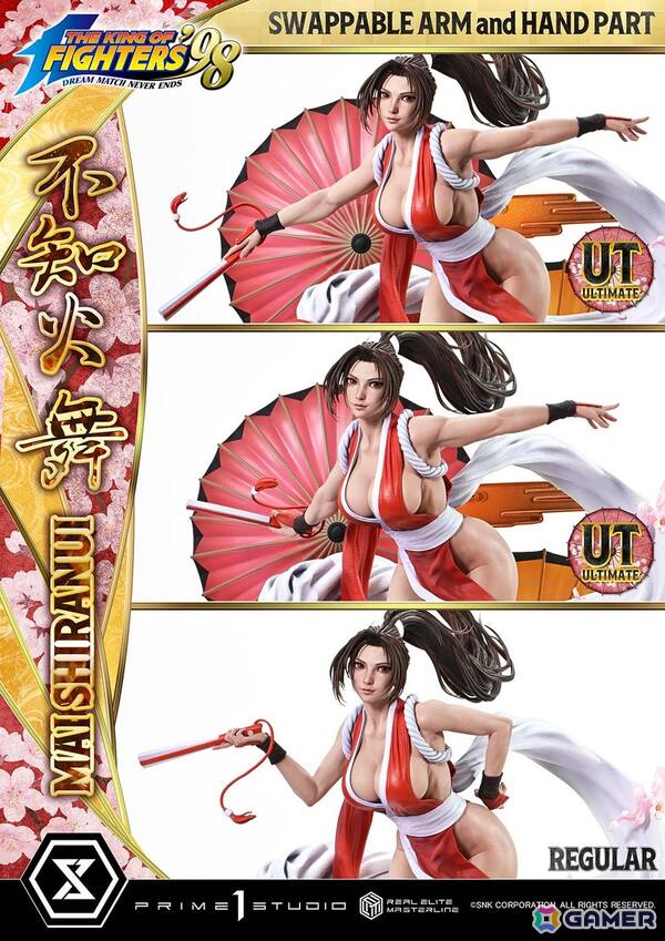 「THE KING OF FIGHTERS '98」不知火舞を高精細に捉えたスタチューが登場！番傘モチーフの背景スタンドを添えて様々なシーンを演出しようの画像13