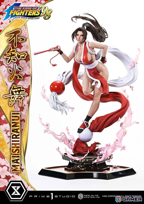 「THE KING OF FIGHTERS '98」不知火舞を高精細に捉えたスタチューが登場！番傘モチーフの背景スタンドを添えて様々なシーンを演出しようの画像3