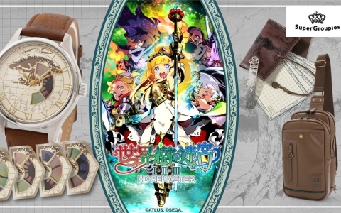 世界樹の迷宮」ゲーム画面を彷彿とさせる格子模様＆世界樹が落とし込