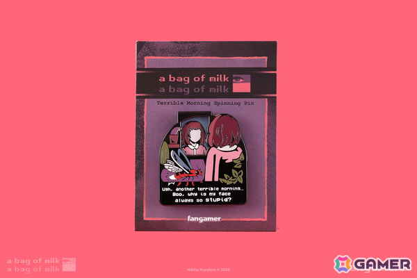 「Among Us」「A Bag of Milk」「Sea of Stars」のグッズ取り扱いがFangamer Japanにて開始!回転ピンバッジやTシャツがラインナップの画像