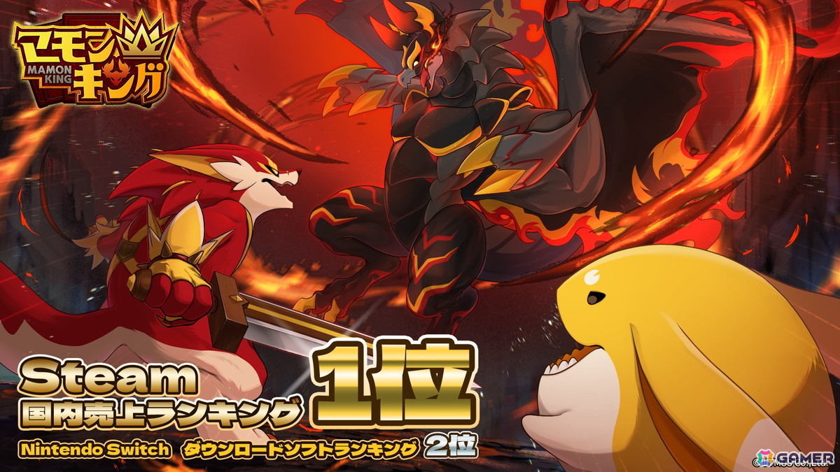 よしなまさん共同開発のモンスター育成シム「マモンキング」の累計販売本数が発売から1か月で8万本を突破！PS5版も開発決定の画像