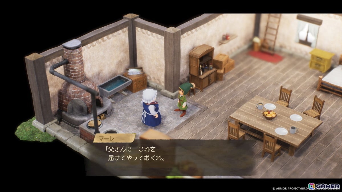 ゲームがスタートしたら、まずはお母さんの頼みを聞こう。お手伝いが終わったら幼馴染のマリベルといっしょに、グランエスタード城をめざしフィールドへ！