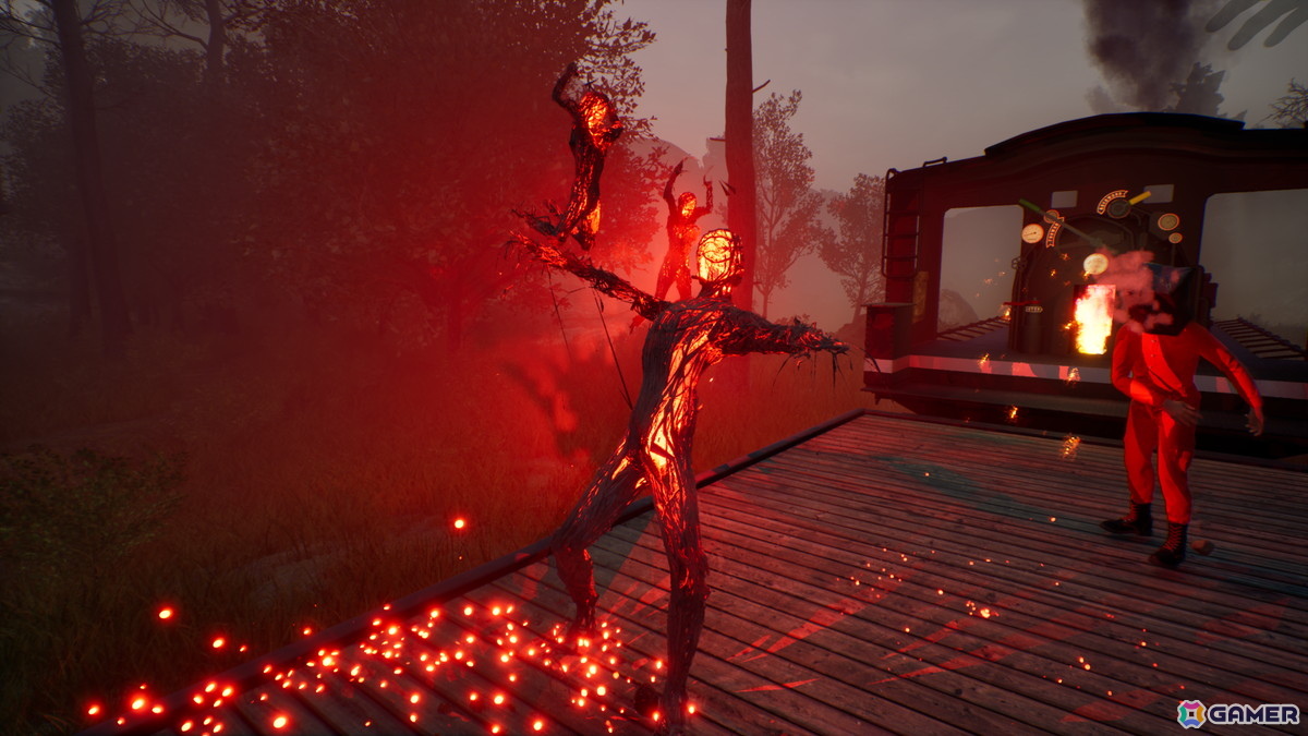 最大4人協力ホラー「森林脱出：終電」のSteamストアページが公開！脱獄囚となって機関車を修理しながら謎の森からの脱出を目指すの画像4