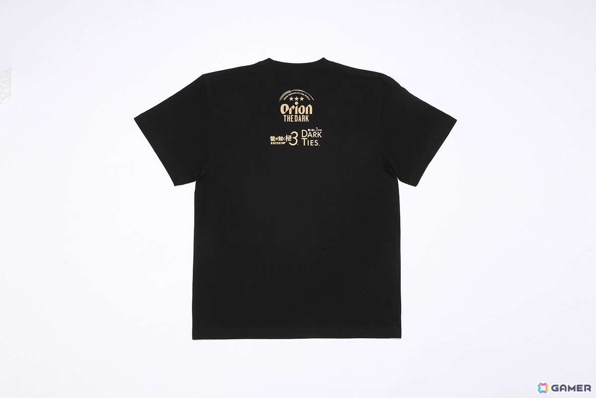 「龍が如く 極3 / 龍が如く3外伝 Dark Ties」とオリオン ザ・ダークのコラボ缶＆グッズが発売決定！ステッカーやTシャツ、クッションブランケットもラインナップの画像