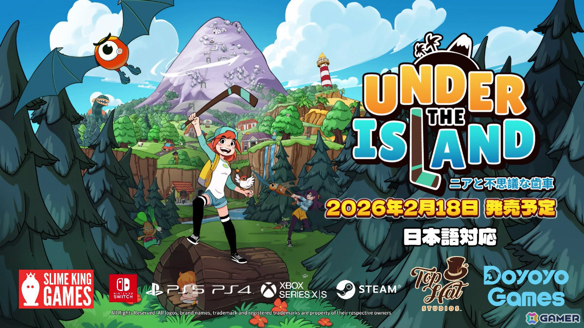 レトロ風トップダウン型アクションADV「UNDER THE ISLAND ~ニアと不思議な歯車~」が2月18日に配信!の画像
