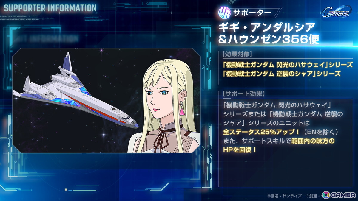 「SDガンダム ジージェネレーション エターナル」で「機動戦士 ガンダム 閃光のハサウェイ キルケーの魔女」公開を記念してダイヤ1,000個を配布！の画像