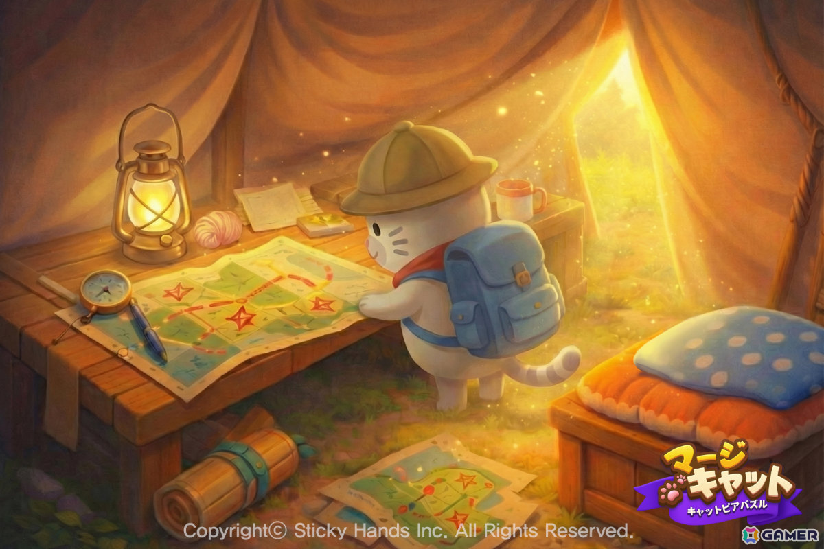 猫たちの楽園で繰り広げられるマージパズルADV「マージキャット:キャットピアパズル」が配信!の画像