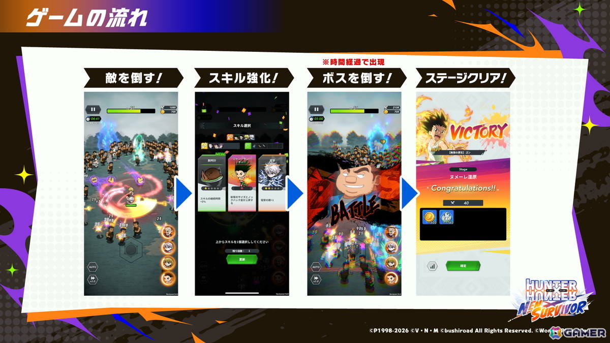 サバイバーアクション「HUNTER×HUNTER NEN×SURVIVOR」開発者インタビュー!原作への入口になることを軸に遊びやすいゲームを目指すの画像