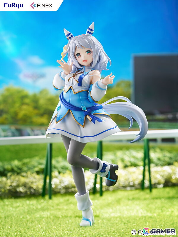 「ウマ娘 プリティーダービー」よりヒシミラクルの1/7スケールフィギュアが登場！足元の台座にはレース場を彷彿とさせる“芝生”素材を採用の画像1