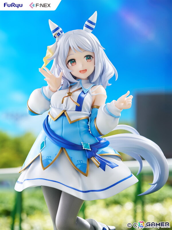「ウマ娘 プリティーダービー」よりヒシミラクルの1/7スケールフィギュアが登場！足元の台座にはレース場を彷彿とさせる“芝生”素材を採用の画像2