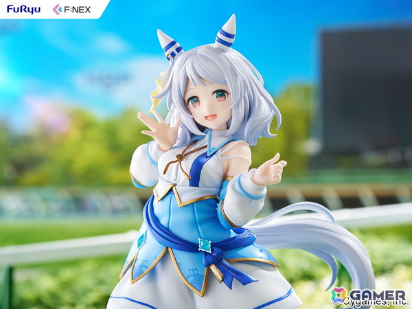 「ウマ娘 プリティーダービー」よりヒシミラクルの1/7スケールフィギュアが登場！足元の台座にはレース場を彷彿とさせる“芝生”素材を採用の画像5