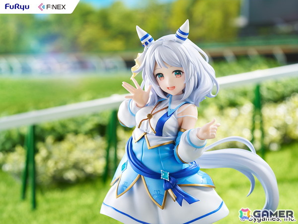 「ウマ娘 プリティーダービー」よりヒシミラクルの1/7スケールフィギュアが登場！足元の台座にはレース場を彷彿とさせる“芝生”素材を採用の画像6