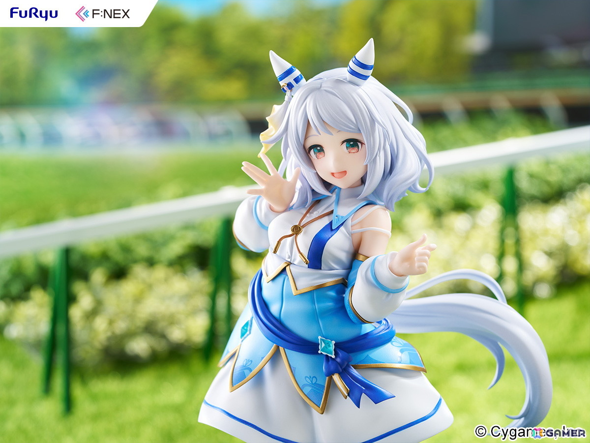 「ウマ娘 プリティーダービー」よりヒシミラクルの1/7スケールフィギュアが登場！足元の台座にはレース場を彷彿とさせる“芝生”素材を採用の画像