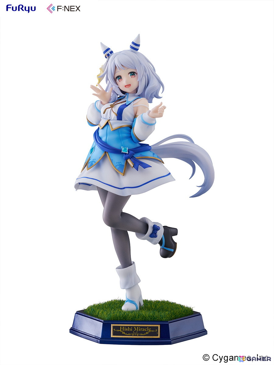 「ウマ娘 プリティーダービー」よりヒシミラクルの1/7スケールフィギュアが登場！足元の台座にはレース場を彷彿とさせる“芝生”素材を採用の画像