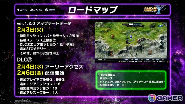 「スーパーロボット大戦Y」鋼鉄ジーグやゲッターノワール 1号機、ダ・ガーンXなど参戦の「DLC2.~目覚める魂~」が2月6日に配信!の画像13