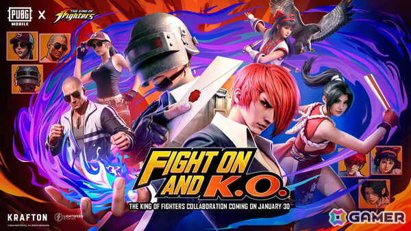 「PUBG MOBILE」で「KOF」コラボが開催！不知火舞、ナコルル、八神庵の衣装やレベルアップ可能なフライパン（炎舞）など盛りだくさんな内容にの画像1