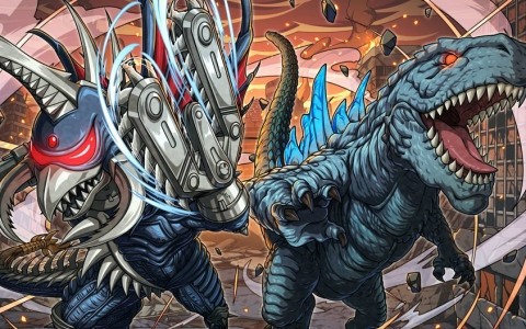 「ゴジラ バトルライン」新シーズン「ほとばしるギガリューム・クラスター」が開催！「ゴジラ FINAL WARS」の改造ガイガン、ジラ、カイザーギドラ 東京最終決戦ver.が参戦