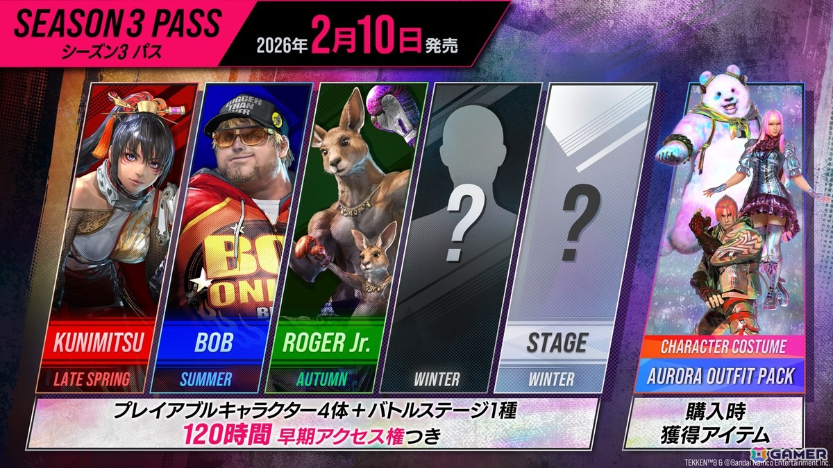 「鉄拳8」シーズン3では州光、ボブ、ロジャーJr.が参戦！シーズン3パスやアップデート、2周年キャンペーンの情報もの画像