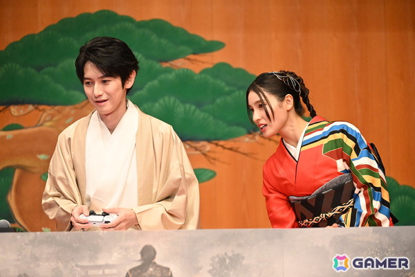 「仁王3」完成発表会に本郷奏多さんと土屋太鳳さんがキャラをイメージした和装で登場！2月3日の節分にちなんで、鬼と戦う追難式にも挑戦の画像10